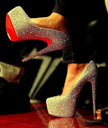 taşlı platform ayakkabı