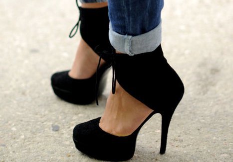 modern sik farkli siyah suet platform topuklu ayakkabilar Siyah Süet Yüksek Platform Topuklu Ayakkabılar 11