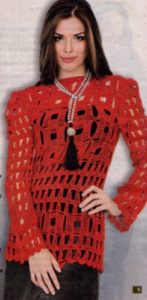 Yeni Sezon Örgü File Kazaklar Bluzlar