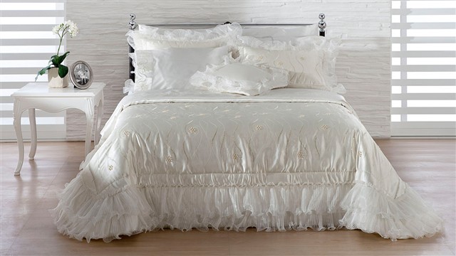 beyaz tul yatak seti ornegi Yeni Sezon İstikbal Yatak Seti Modelleri 14