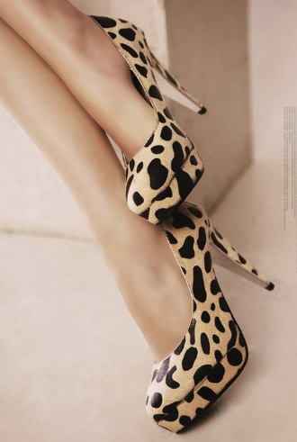 leopar desenli topuklu ayakkabi ornekleri En Güzel Farklı Ayakkabı Modelleri 13