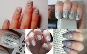 Tırnaklara Gazete Baskılı Oje Nasıl Yapılır?