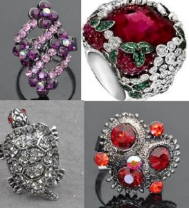 Kristal Bayan Yüzük Modelleri