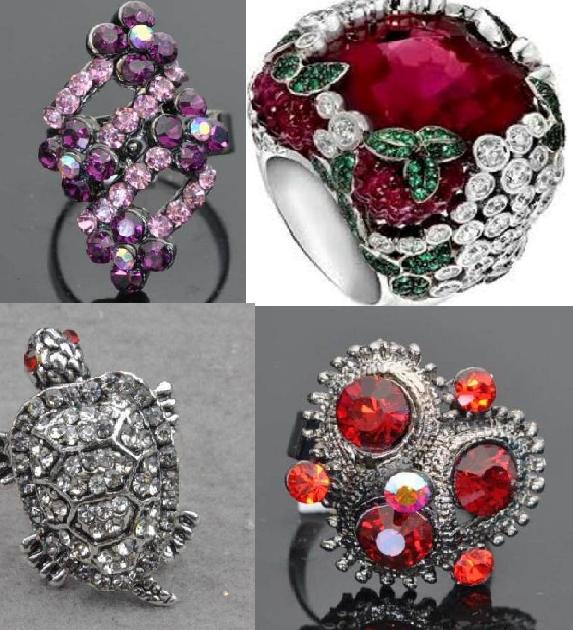 Kristal Bayan Yüzük Modelleri